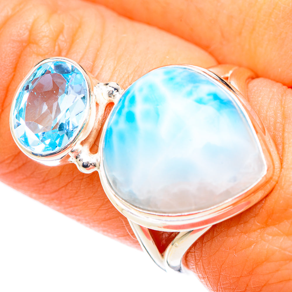 Larimar Rings handcrafted by Anasilvercos - RING125277
