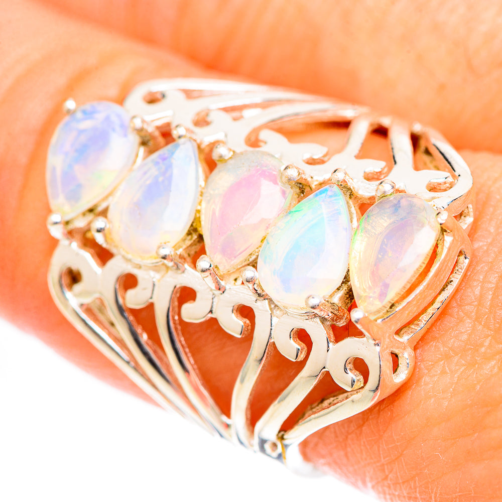 Ethiopian Opal Rings handcrafted by Anasilvercos - RING125288