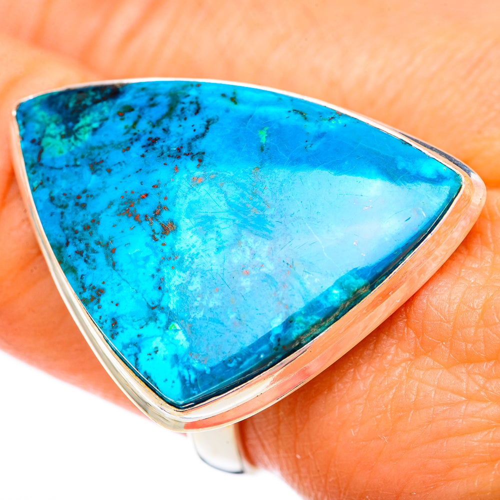 Shattuckite Rings handcrafted by Anasilvercos - RING125313