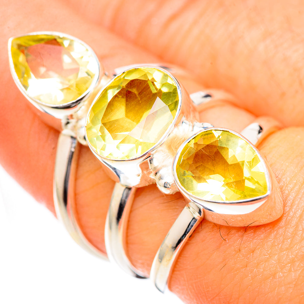 Citrine Rings handcrafted by Anasilvercos - RING125365