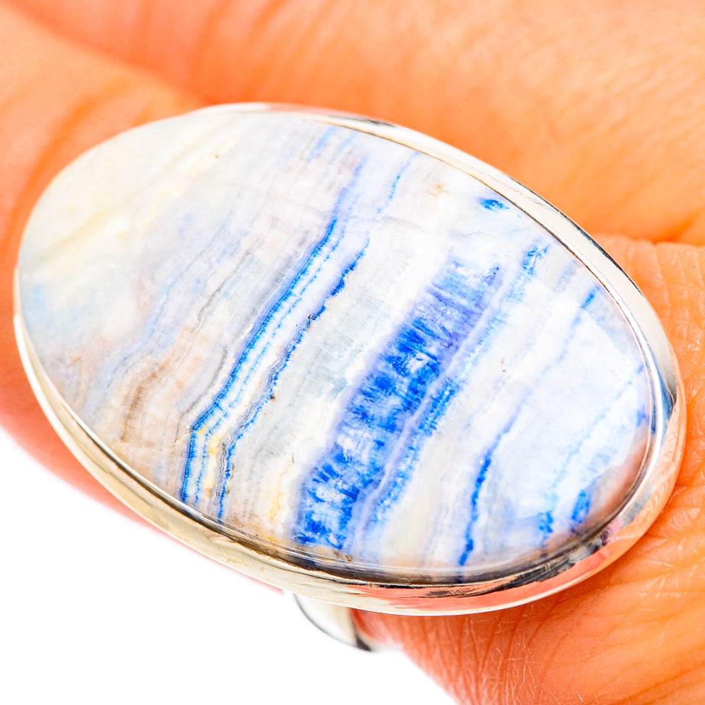 Blue Scheelite Rings handcrafted by Anasilvercos - RING125370