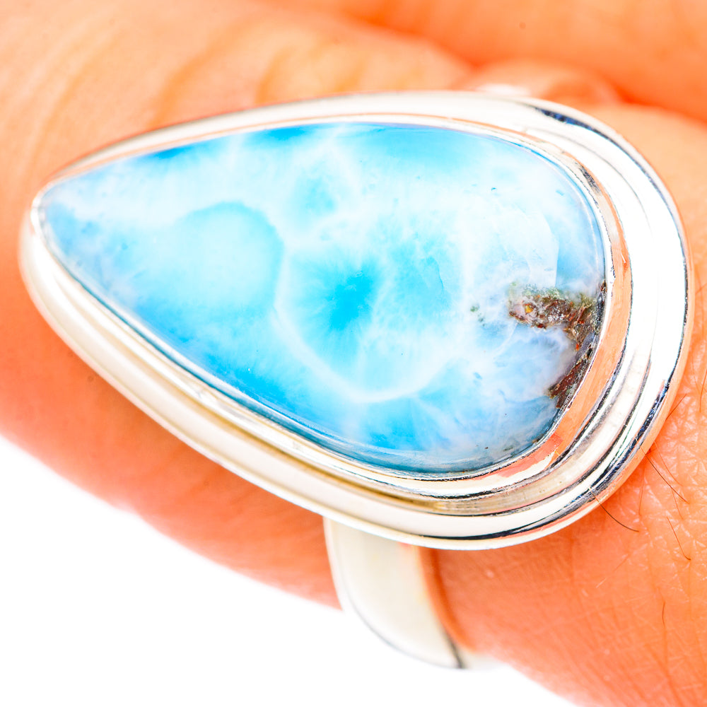 Larimar Rings handcrafted by Anasilvercos - RING125398