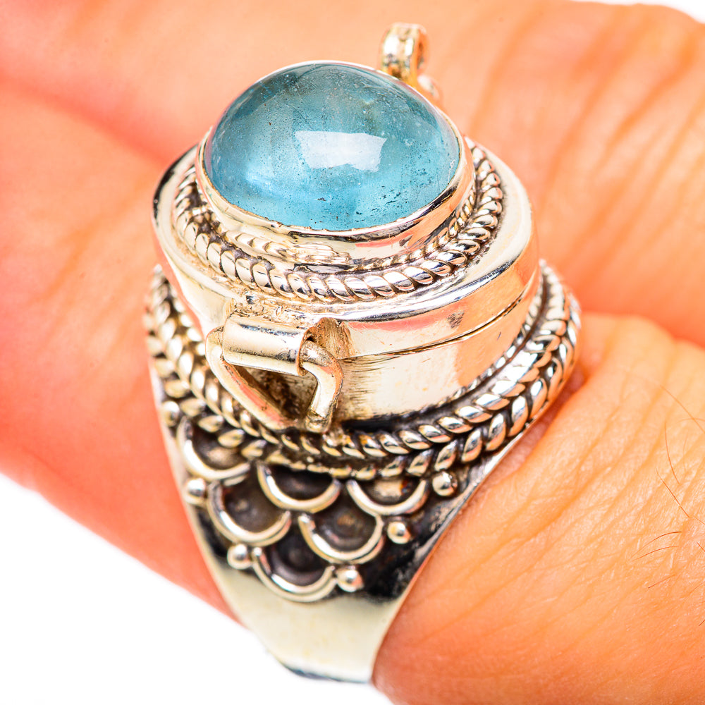 Aquamarine Rings handcrafted by Anasilvercos - RING125411