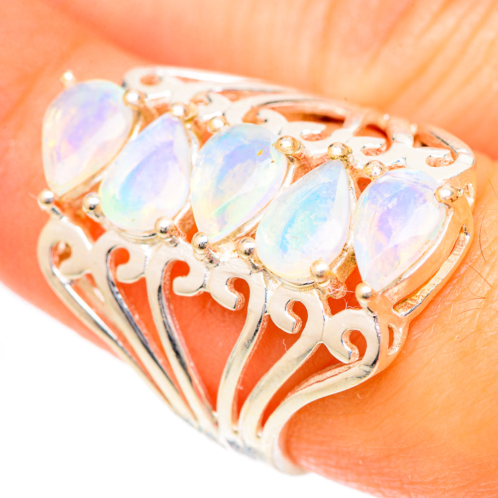 Ethiopian Opal Rings handcrafted by Anasilvercos - RING125419