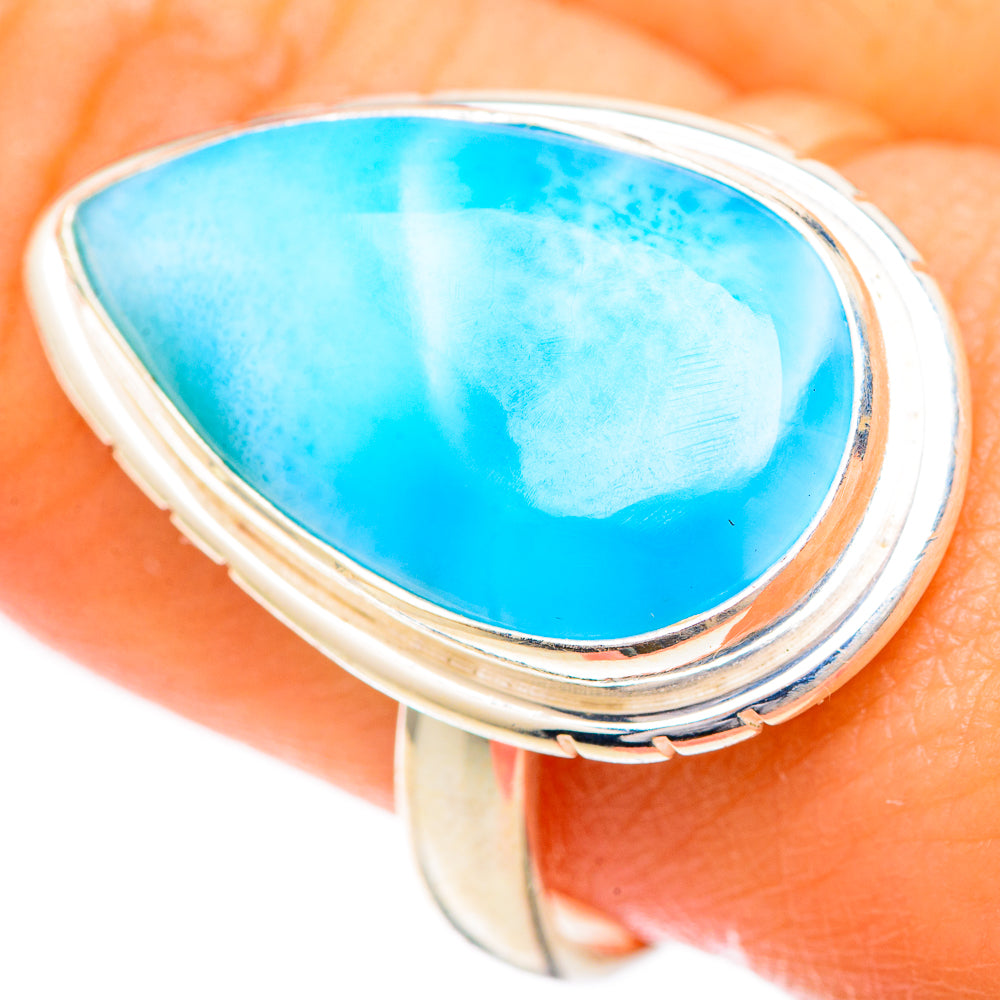 Larimar Rings handcrafted by Anasilvercos - RING125421