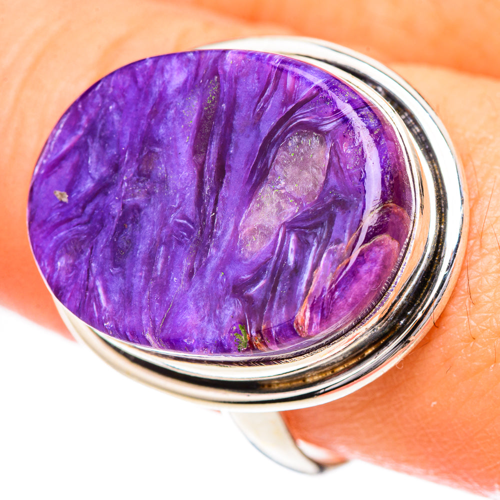 Charoite Rings handcrafted by Anasilvercos - RING125424