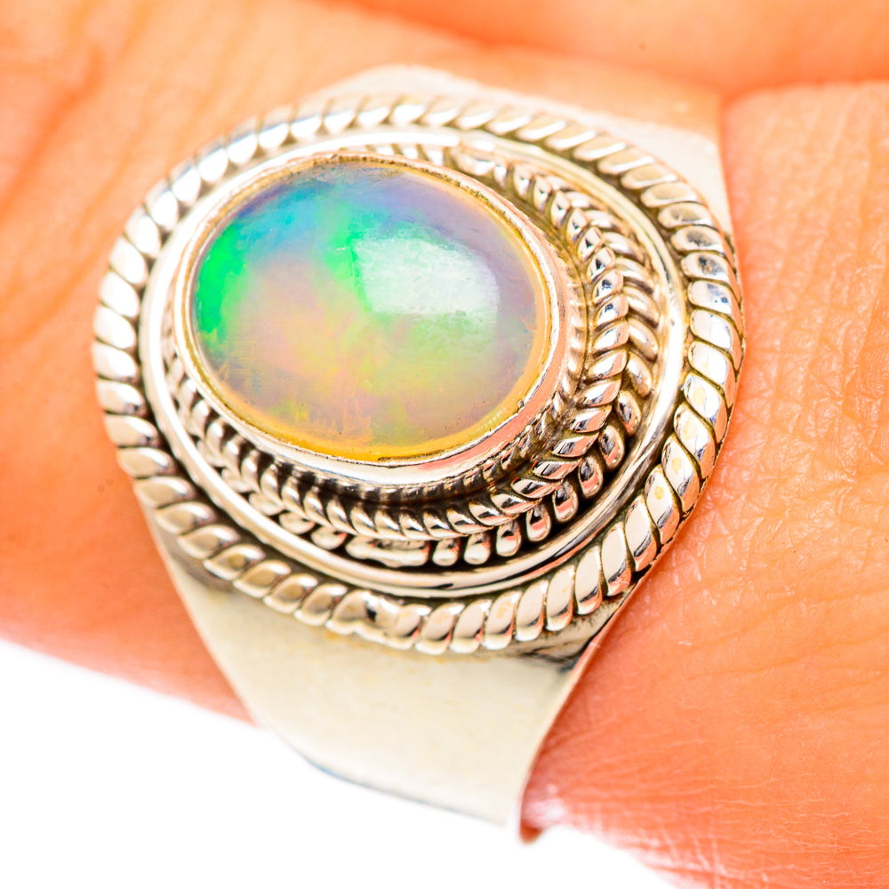 Ethiopian Opal Rings handcrafted by Anasilvercos - RING125437