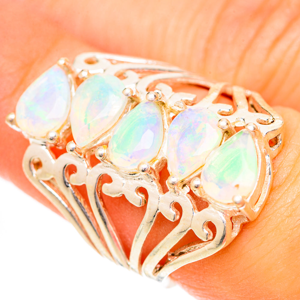 Ethiopian Opal Rings handcrafted by Anasilvercos - RING125438