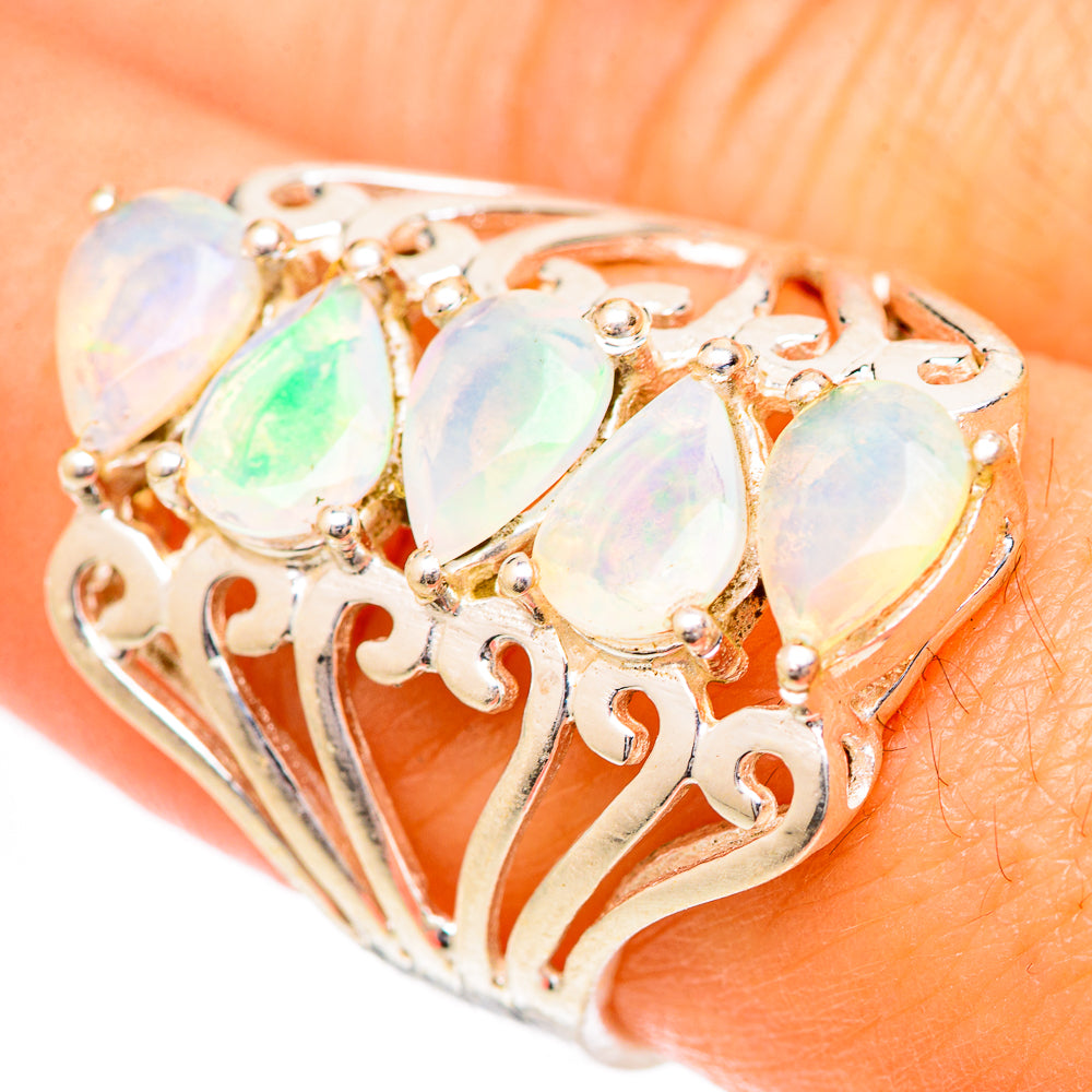 Ethiopian Opal Rings handcrafted by Anasilvercos - RING125444