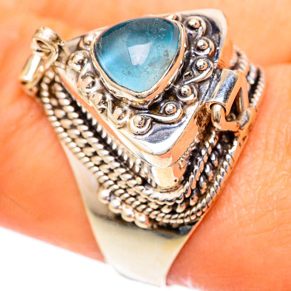 Aquamarine Rings handcrafted by Anasilvercos - RING125447