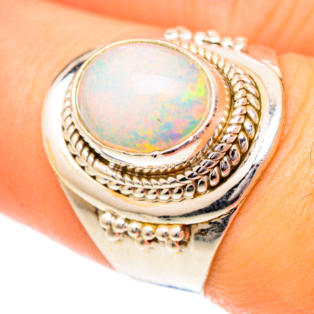 Ethiopian Opal Rings handcrafted by Anasilvercos - RING125451