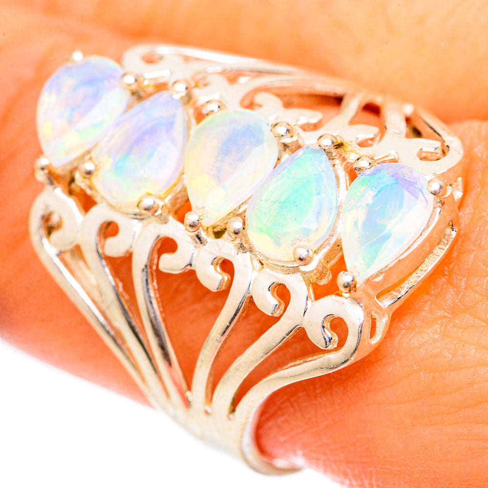Ethiopian Opal Rings handcrafted by Anasilvercos - RING125452