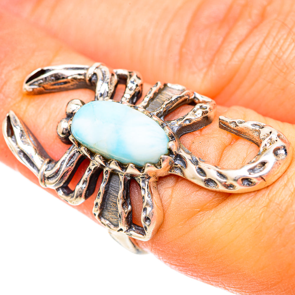 Larimar Rings handcrafted by Anasilvercos - RING125454