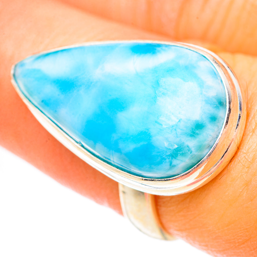 Larimar Rings handcrafted by Anasilvercos - RING125456