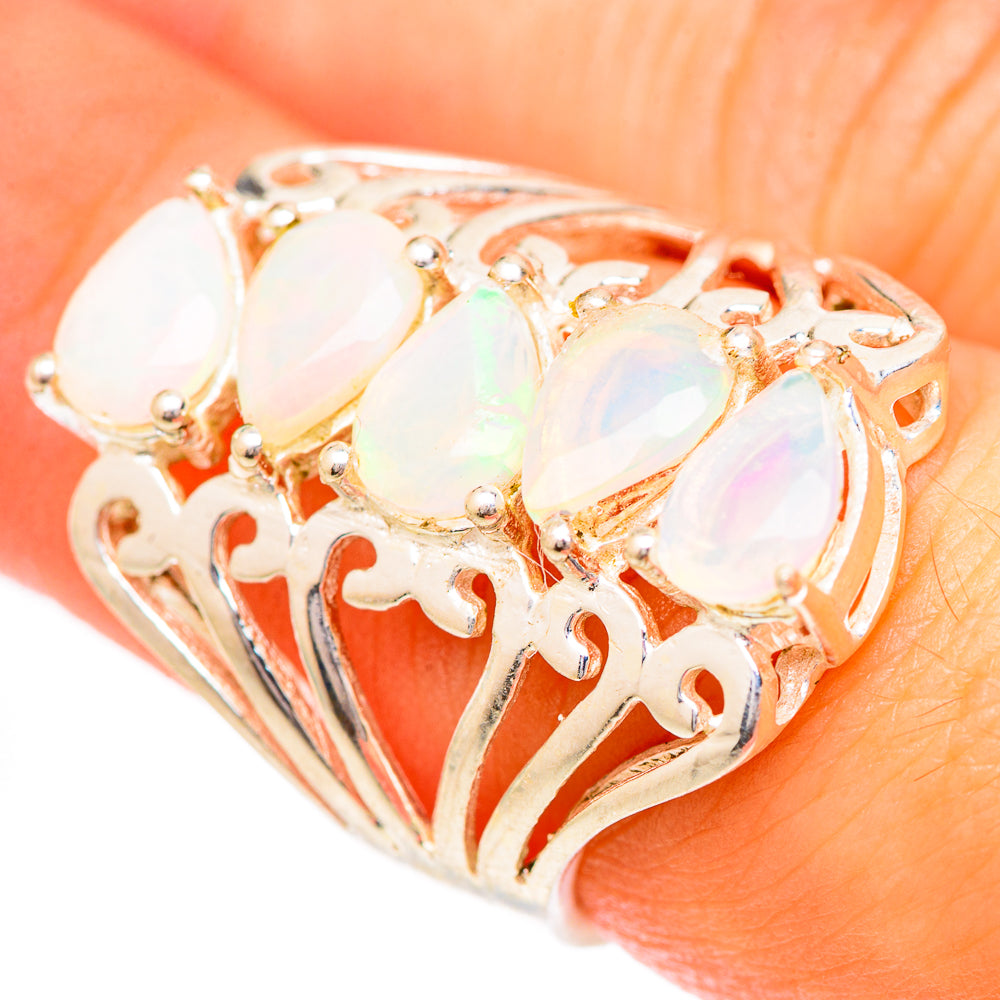 Ethiopian Opal Rings handcrafted by Anasilvercos - RING125459