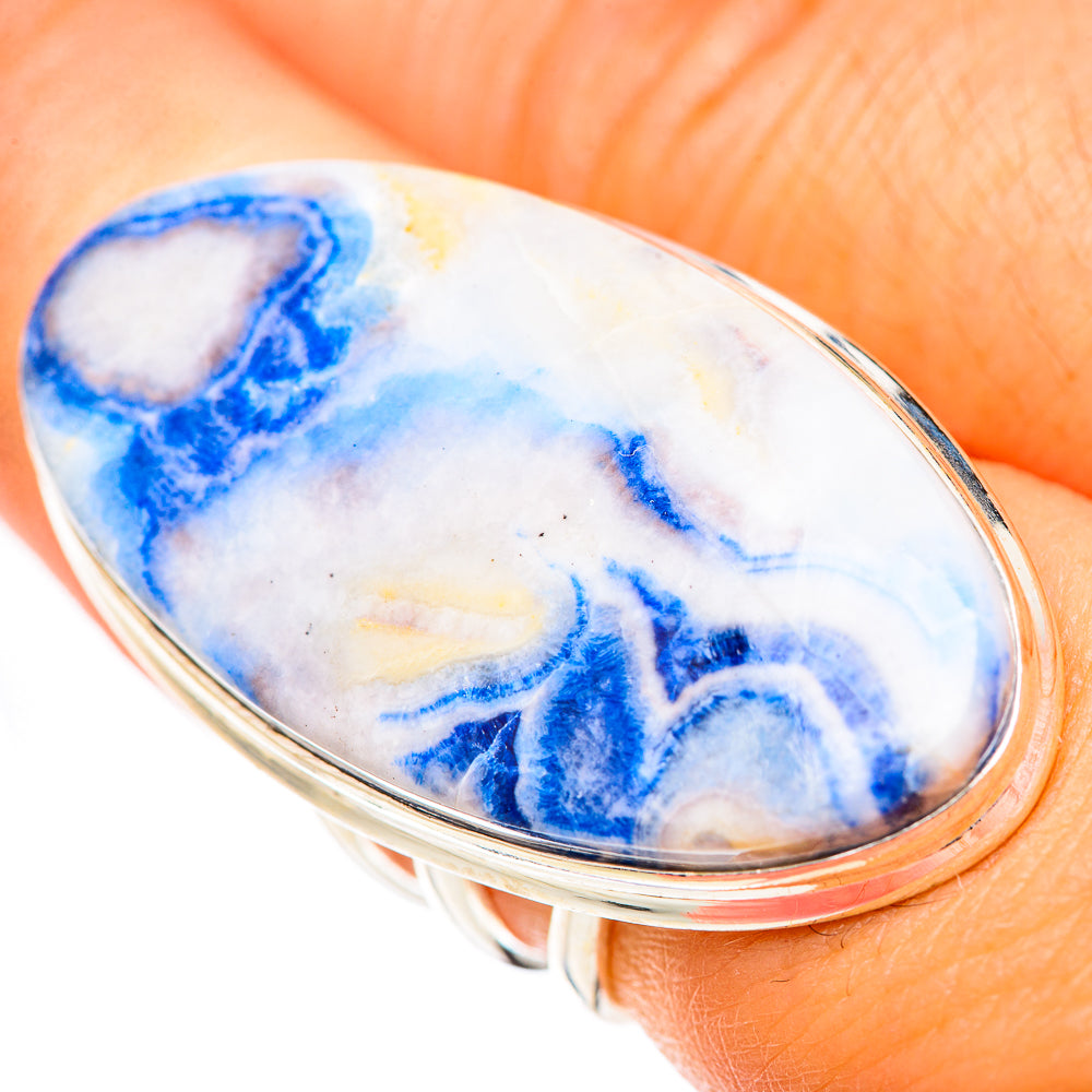Blue Scheelite Rings handcrafted by Anasilvercos - RING125471