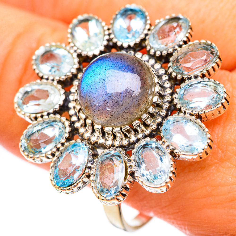 Labradorite Rings handcrafted by Anasilvercos - RING125473