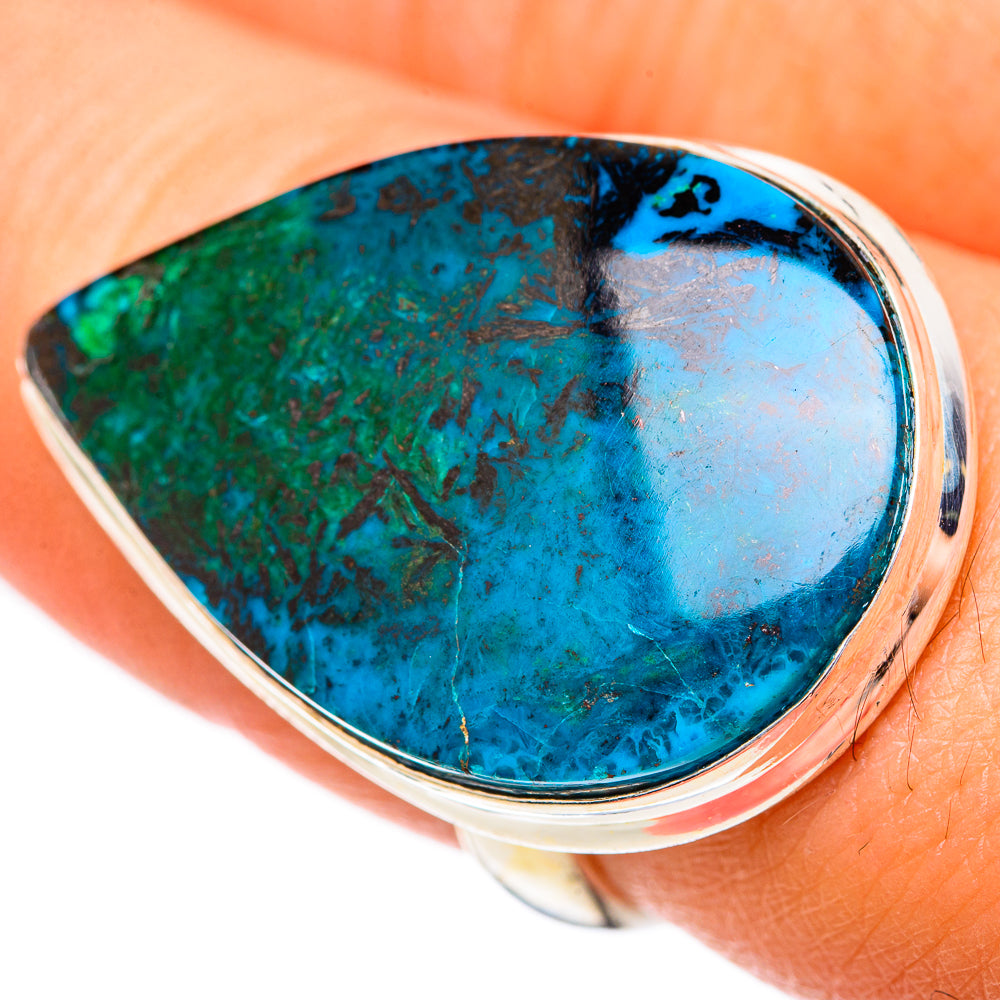 Chrysocolla Rings handcrafted by Anasilvercos - RING125474