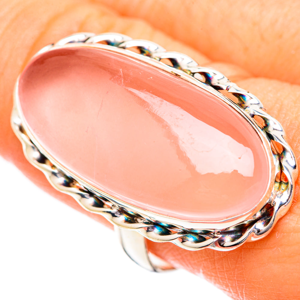 Rose Quartz Rings handcrafted by Anasilvercos - RING125478