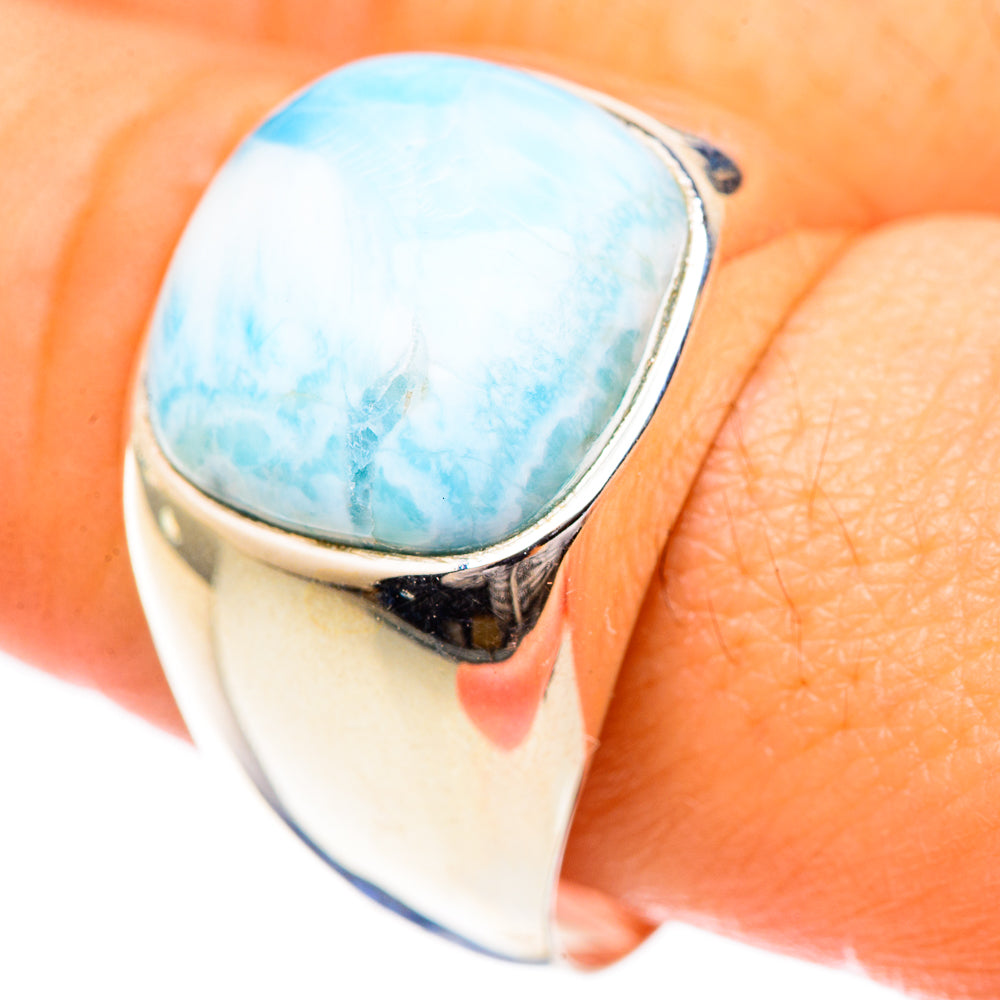 Larimar Rings handcrafted by Anasilvercos - RING125488