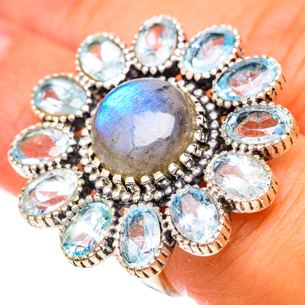 Labradorite Rings handcrafted by Anasilvercos - RING125497