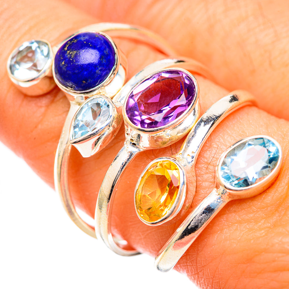 Lapis Lazuli Rings handcrafted by Anasilvercos - RING125543