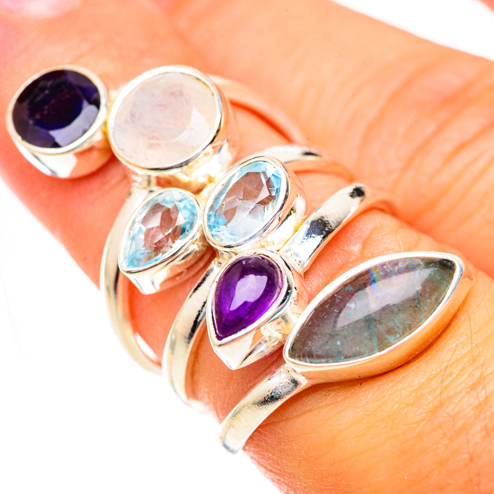 Aquamarine Rings handcrafted by Anasilvercos - RING125618