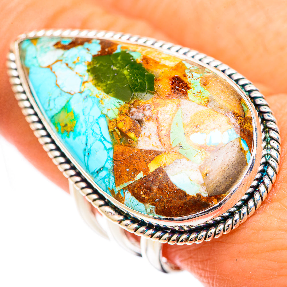 Chrysocolla Rings handcrafted by Anasilvercos - RING125649