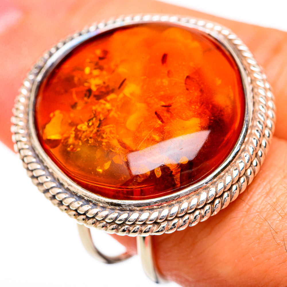 Baltic Amber Rings handcrafted by Anasilvercos - RING125659