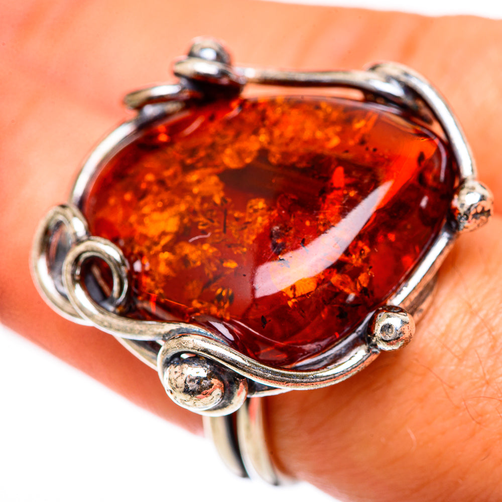 Baltic Amber Rings handcrafted by Anasilvercos - RING125661
