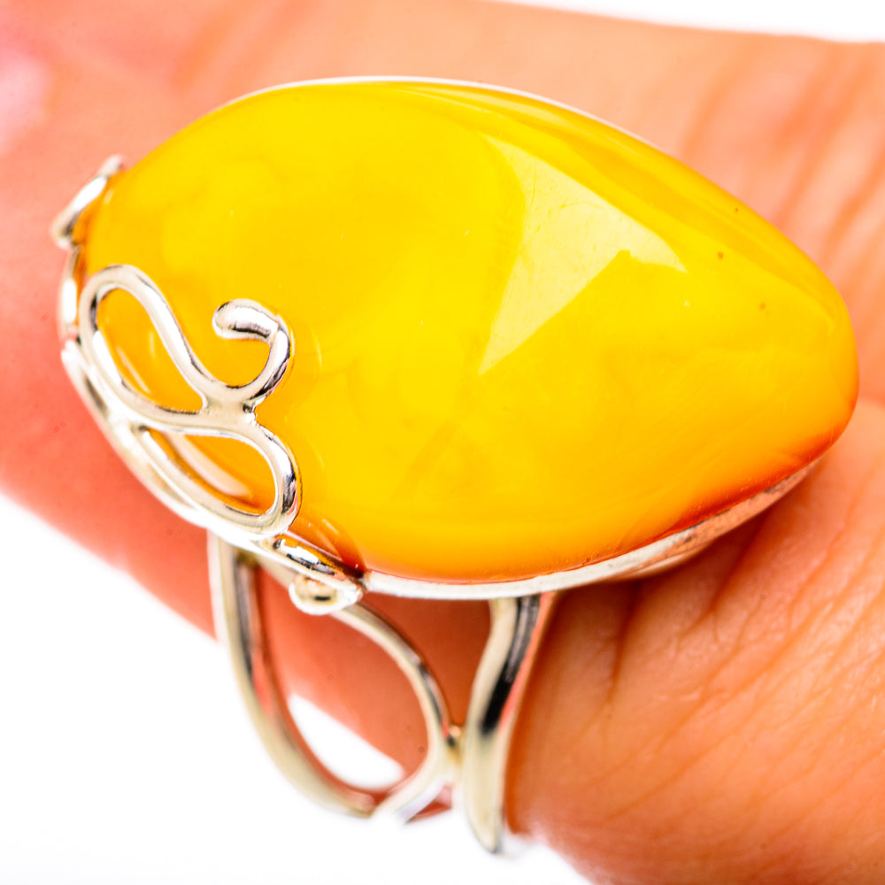 Baltic Amber Rings handcrafted by Anasilvercos - RING125665