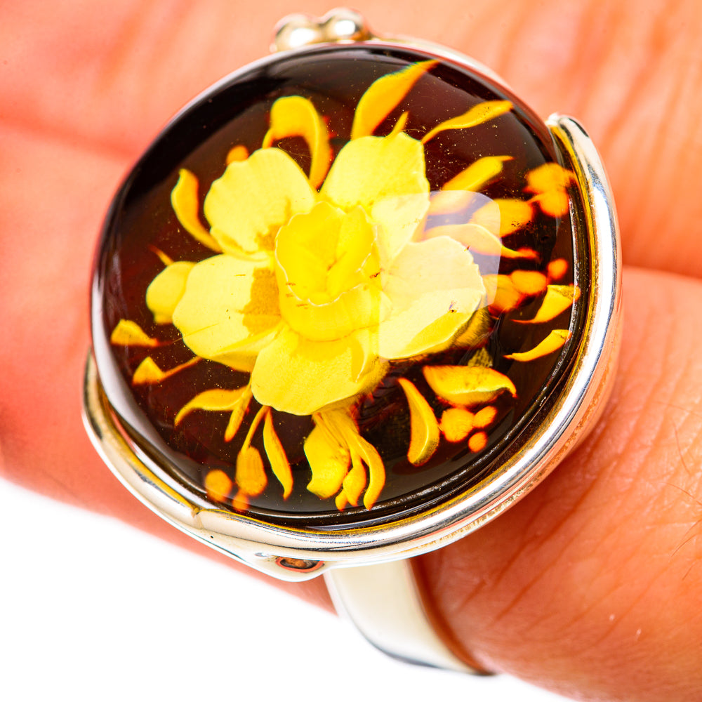 Baltic Amber Rings handcrafted by Anasilvercos - RING125669
