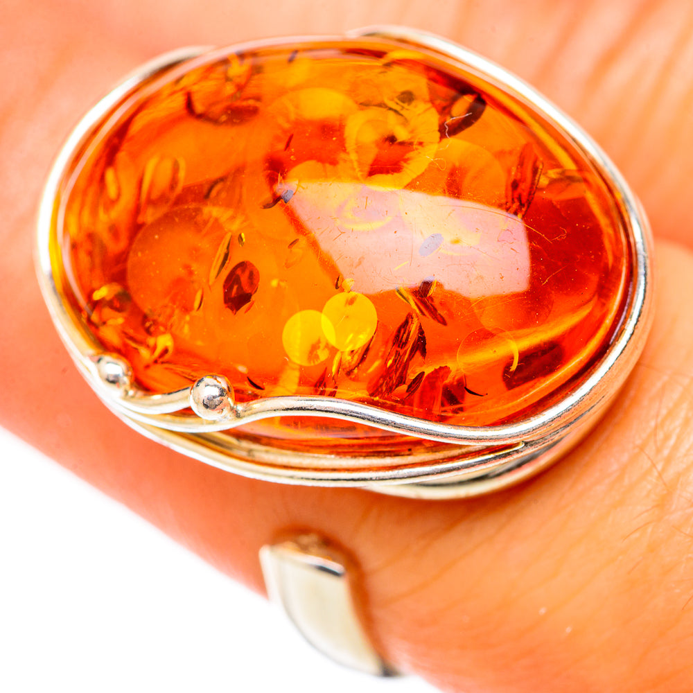 Baltic Amber Rings handcrafted by Anasilvercos - RING125671
