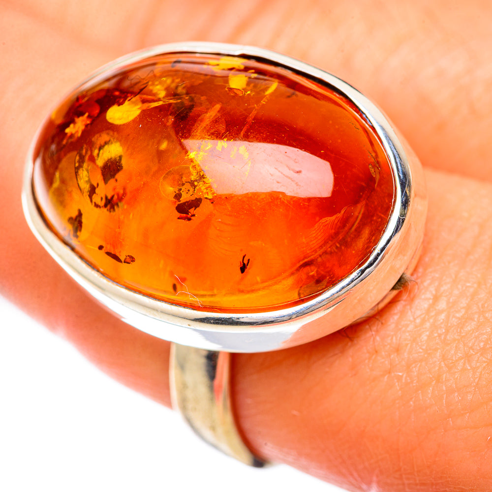 Baltic Amber Rings handcrafted by Anasilvercos - RING125673