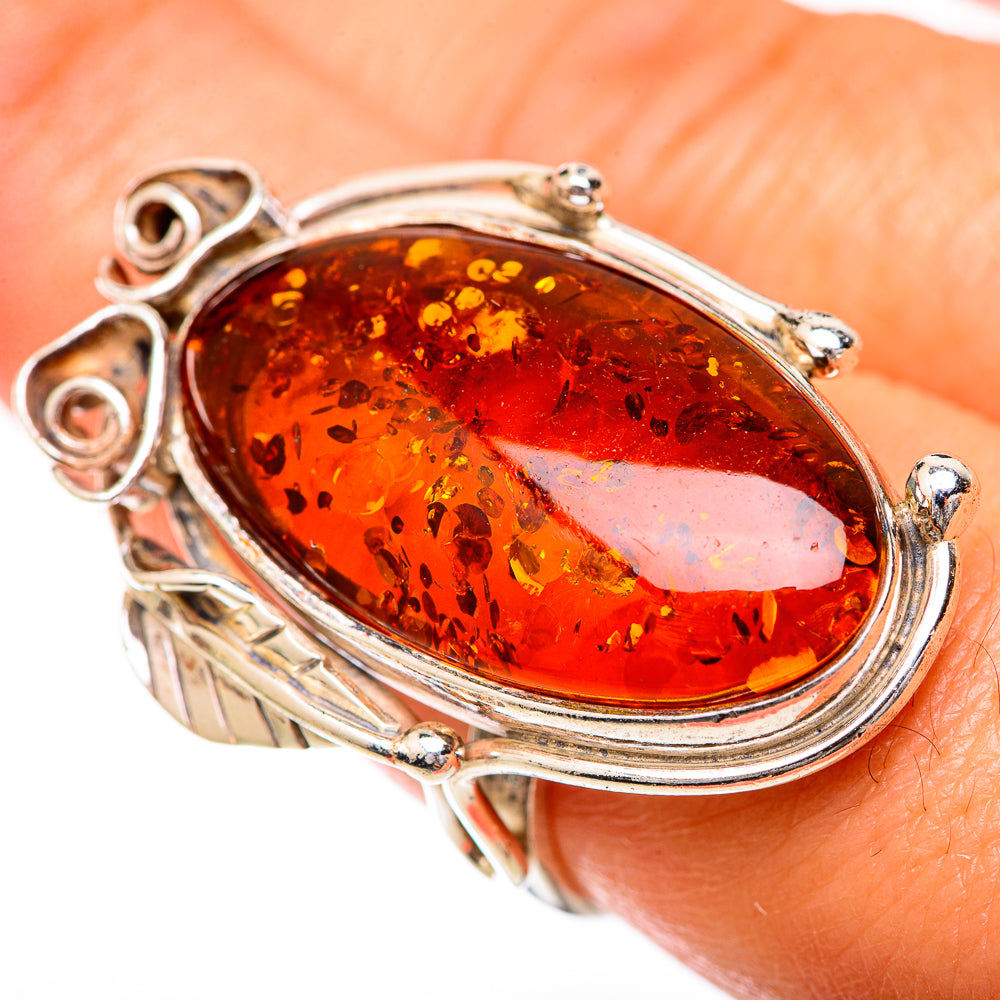 Baltic Amber Rings handcrafted by Anasilvercos - RING125674