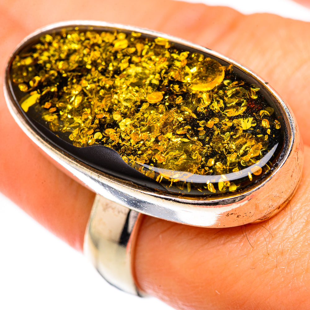 Baltic Amber Rings handcrafted by Anasilvercos - RING125676