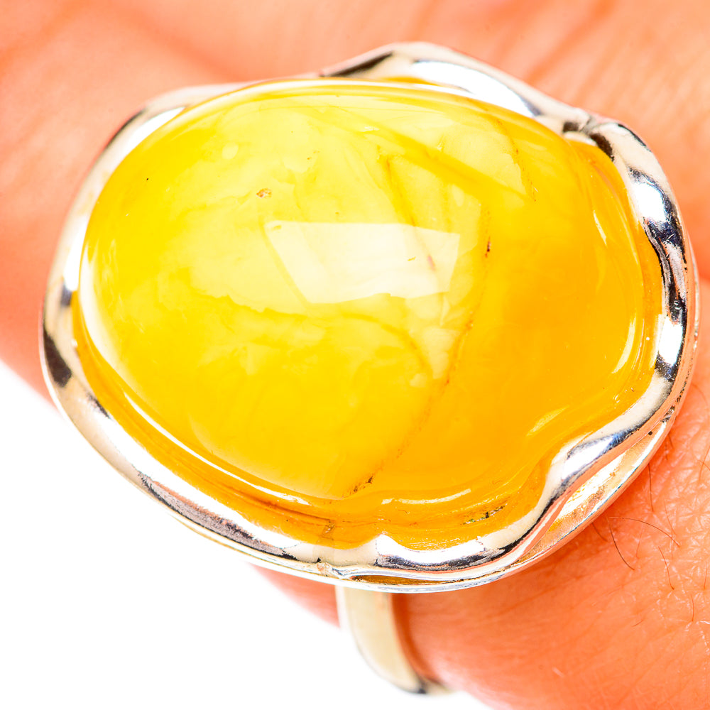 Baltic Amber Rings handcrafted by Anasilvercos - RING125679