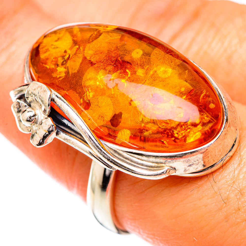 Baltic Amber Rings handcrafted by Anasilvercos - RING125683