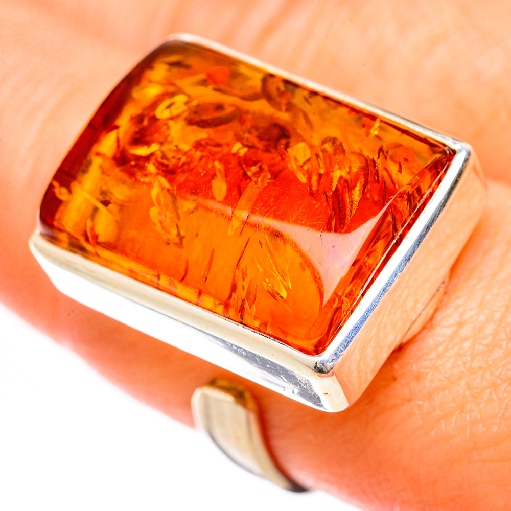 Baltic Amber Rings handcrafted by Anasilvercos - RING125684