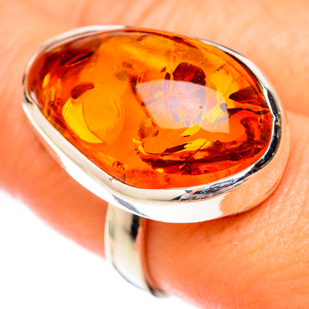 Baltic Amber Rings handcrafted by Anasilvercos - RING125687