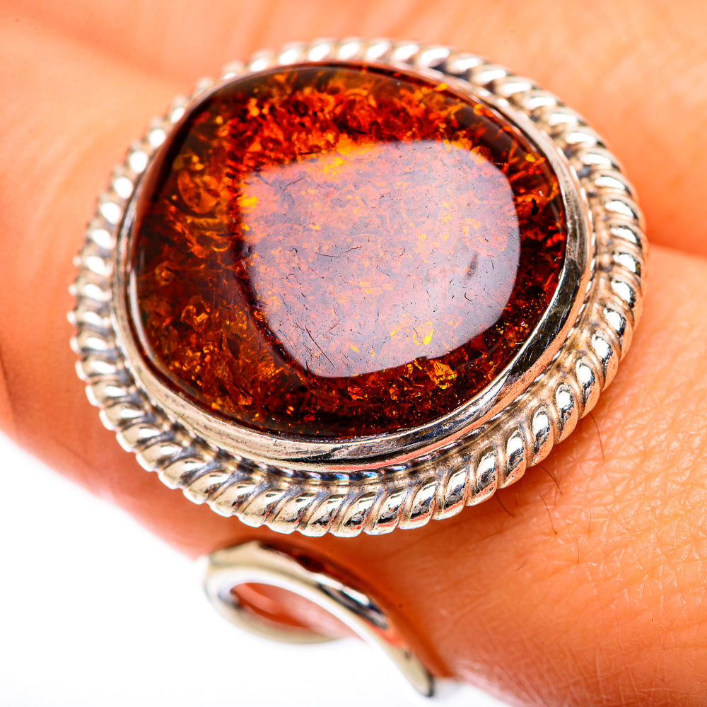 Baltic Amber Rings handcrafted by Anasilvercos - RING125688