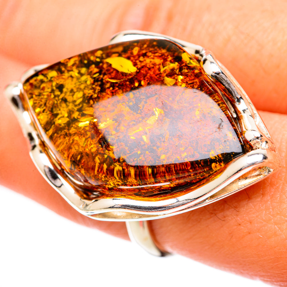 Baltic Amber Rings handcrafted by Anasilvercos - RING125694