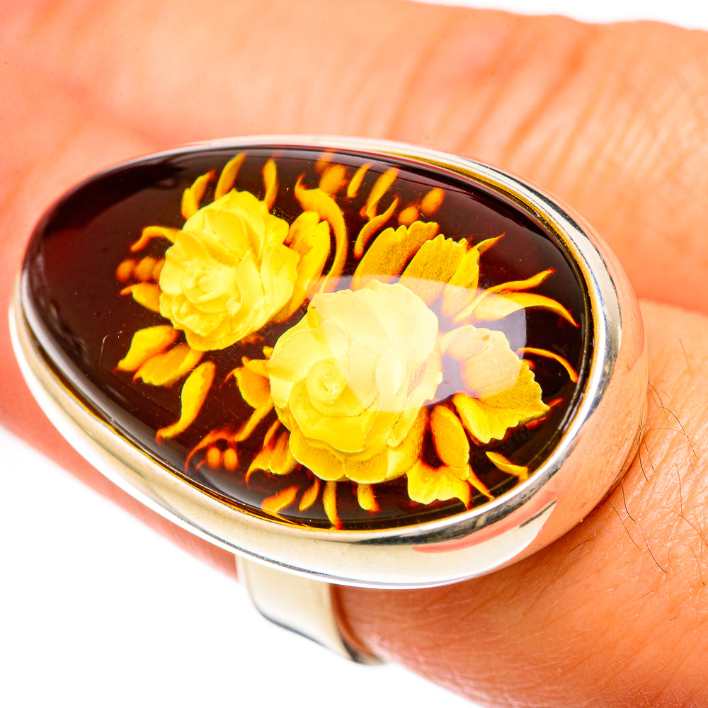 Baltic Amber Rings handcrafted by Anasilvercos - RING125696