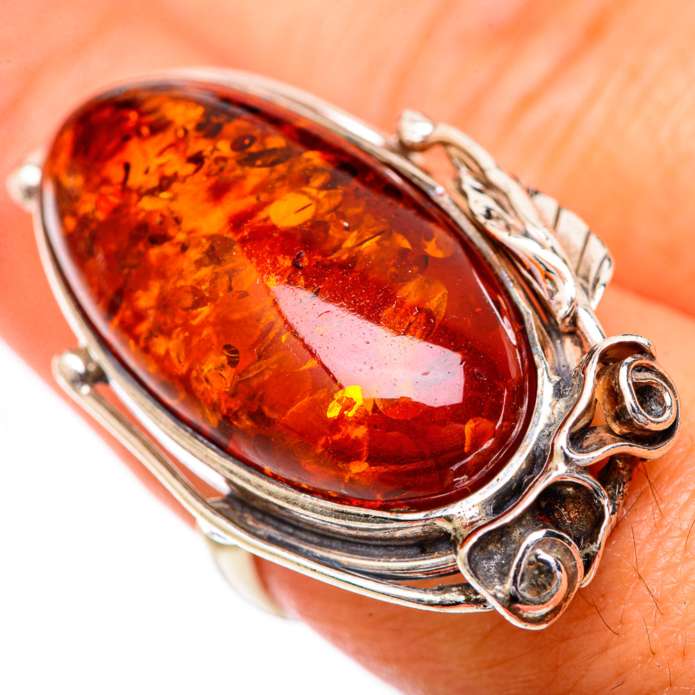 Baltic Amber Rings handcrafted by Anasilvercos - RING125700