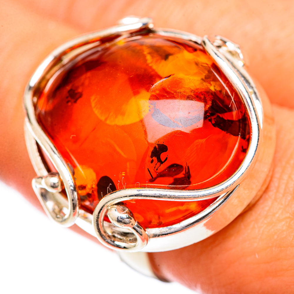 Baltic Amber Rings handcrafted by Anasilvercos - RING125701