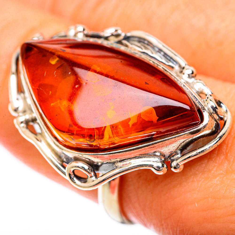 Baltic Amber Rings handcrafted by Anasilvercos - RING125702