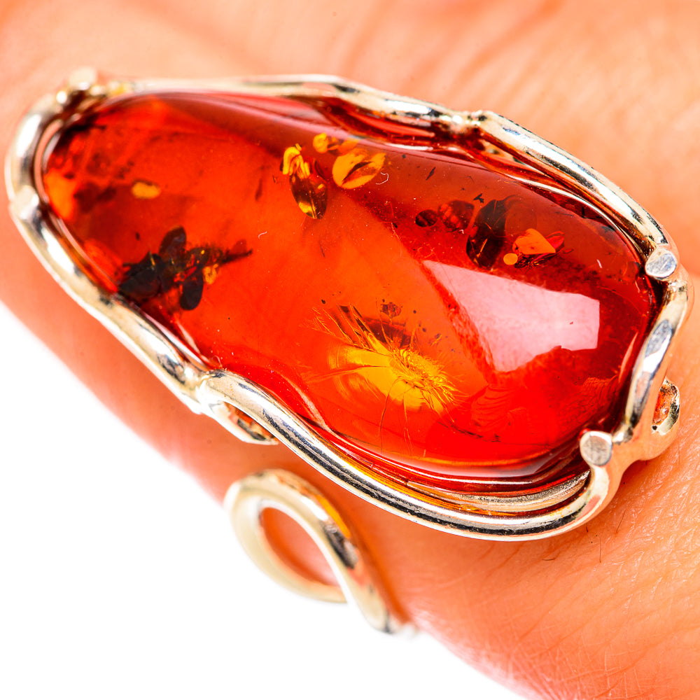Baltic Amber Rings handcrafted by Anasilvercos - RING125703