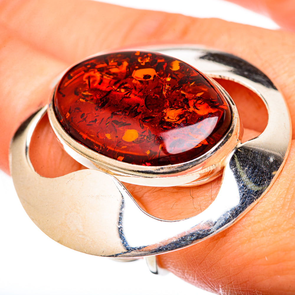 Baltic Amber Rings handcrafted by Anasilvercos - RING125704