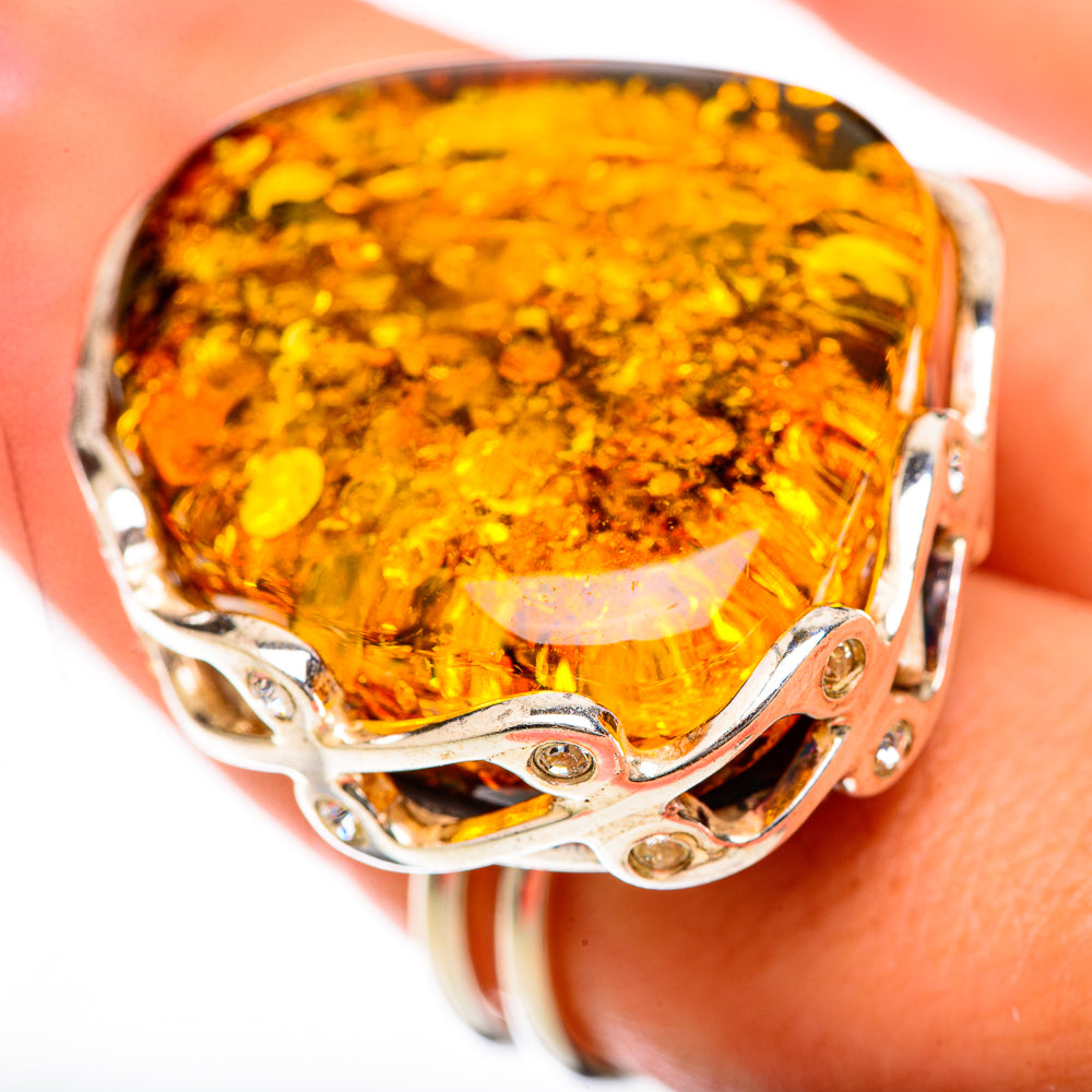 Baltic Amber Rings handcrafted by Anasilvercos - RING125706