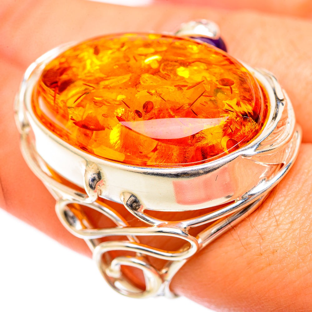 Baltic Amber Rings handcrafted by Anasilvercos - RING125707